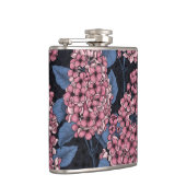 ダークブルーのピンク薄紫 フラスク (右)