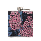 ダークブルーのピンク薄紫 フラスク (裏面)