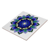 ダークブルーのマンダラパターン02 タイル (側面)