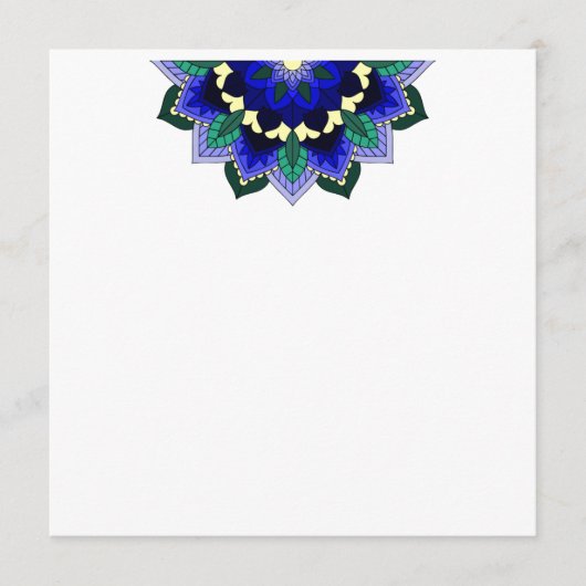 ダークブルーのマンダラパターン02 プログラム (正面)