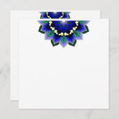 ダークブルーのマンダラパターン02 メニュー (正面/裏面)