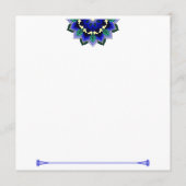 ダークブルーのマンダラパターン02 メニュー (裏面)