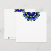 ダークブルーのマンダラパターン02 メニュー (正面/裏面)