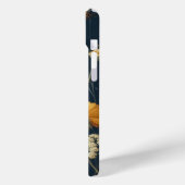 ダークブルーのミツバチとワイルドフラワー Case-Mate iPhoneケース (裏面 / 左)