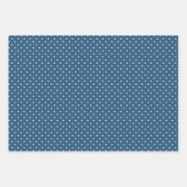 ダークブルーのラッピング紙シートセット ラッピングペーパーシート (正面)