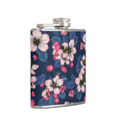 ダークブルーのリンゴの花 フラスク (右)