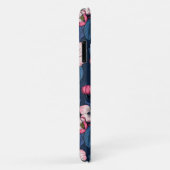 ダークブルーのリンゴの花 Case-Mate iPhoneケース (裏面/右)
