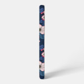 ダークブルーのリンゴの花 SAMSUNG GALAXYケース (左側面)