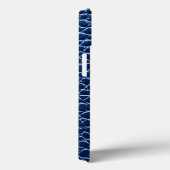 ダークブルーのレザーパターン Case-Mate iPhoneケース (裏面 / 右)