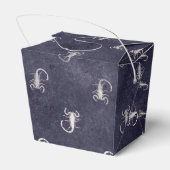 ダークブルーのヴィンテージ グランジ スコーピオン フェイバーボックス (裏面サイド)