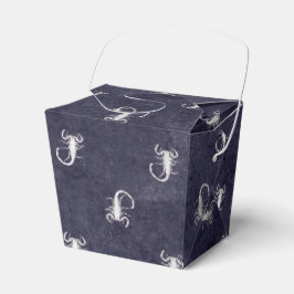 ダークブルーのヴィンテージ グランジ スコーピオン フェイバーボックス