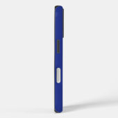 ダークブルーの大胆なミニマル ウェディング 招待状 Case-Mate iPhoneケース (裏面 / 右)