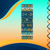 ダークブルーの幾何学模様を使用したグラフィックフィッシュ ヨガマット