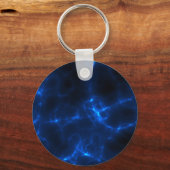 ダークブルーの感電 キーホルダー (正面)