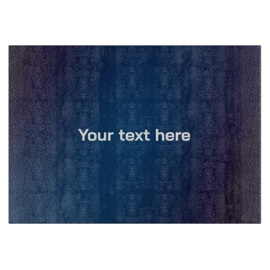 ダークブルーの抽象芸術パターン | 追加文字 カッティングボード (正面)