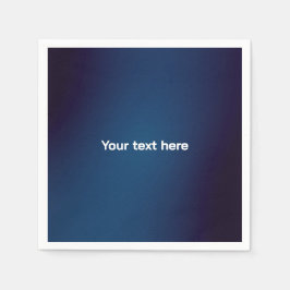 ダークブルーの抽象芸術パターン | 追加文字 スタンダードカクテルナプキン