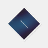 ダークブルーの抽象芸術パターン | 追加文字 スタンダードカクテルナプキン (角)