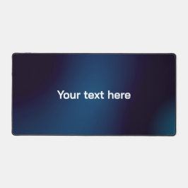 ダークブルーの抽象芸術パターン | 追加文字 デスクマット