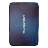 ダークブルーの抽象芸術パターン | 追加文字 バスマット (正面縦)