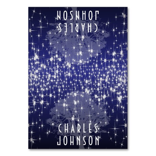 ダークブルーの星の下座席表 テーブルナンバー (正面)