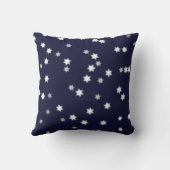 ダークブルーの星 クッション (裏面)
