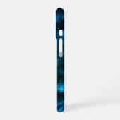 ダークブルーの波 iPhone 16ケース (左側面)