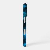 ダークブルーの波 iPhone 16ケース (右側面)