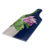 ダークブルーの熱帯メディニラピンク花瓶 カッティングボード (角)