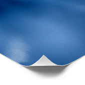 ダークブルーの背景に明るい赤いチューリップ ポスター (コーナー)