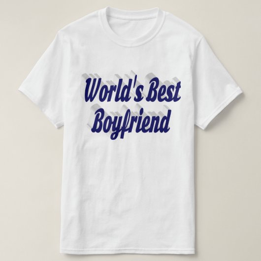 ダークブルーの脚本のボーイフレンド Tシャツ (デザイン正面)