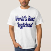 ダークブルーの脚本のボーイフレンド Tシャツ (正面)