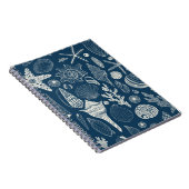 ダークブルーの貝殻 ノートブック (右側)