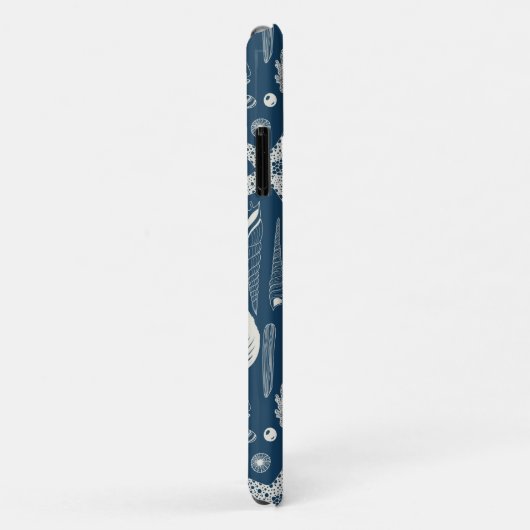 ダークブルーの貝殻 Case-Mate iPhoneケース (裏面/右)