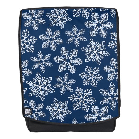 ダークブルーの雪片 バックパック (正面)