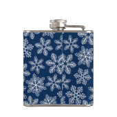 ダークブルーの雪片 フラスク (裏面)