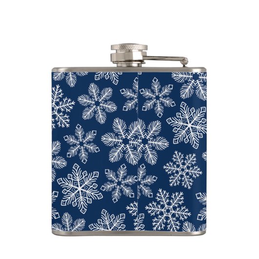 ダークブルーの雪片 フラスク (裏面)