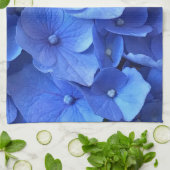 ダークブルーアジサイ キッチンタオル (折り畳み)