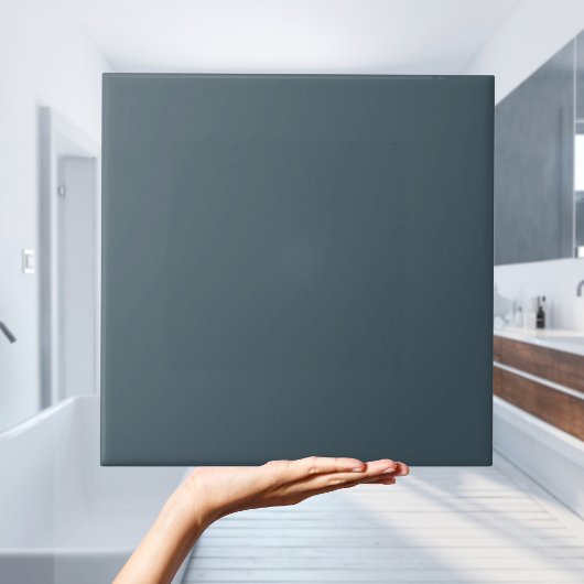 ダークブルーアッシュグレー無地のカラータイル タイル