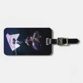 ダークブルーアルコールカクテルマルティーニ ラゲッジタグ (正面横)