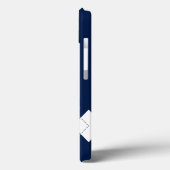 ダークブルーアーガイルパターンiPhoneケース Case-Mate iPhoneケース (裏面 / 左)