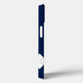 ダークブルーアーガイルパターンiPhoneケース Case-Mate iPhoneケース (裏面 / 右)