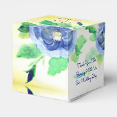 ダークブルーウォーターカラーバラ フェイバーボックス (裏面サイド)