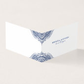 ダークブルーエレガント曼荼羅 名刺 (外部)