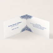 ダークブルーエレガント曼荼羅 名刺 (内部)