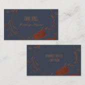 ダークブルーオータムカボチャ葉& 名刺 (正面/裏面)