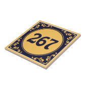 ダークブルーカスタムアズレヨス陶磁器タイル タイル (側面)