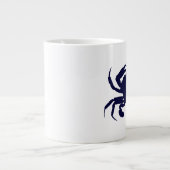 ダークブルーカニ2 ジャンボコーヒーマグカップ (正面)