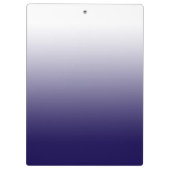 ダークブルーグラデーションの先生へのプレゼント クリップボード (裏面)