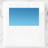 ダークブルーグラデーション 長方形シール (バッグ)