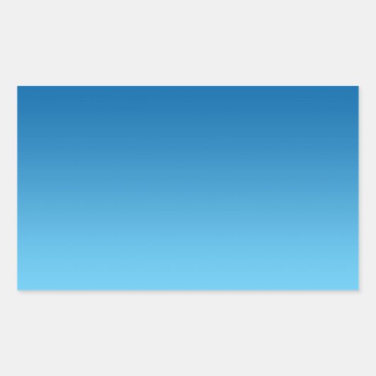 ダークブルーグラデーション 長方形シール (正面)